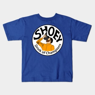 Shoey drink of champions Kids T-Shirt
